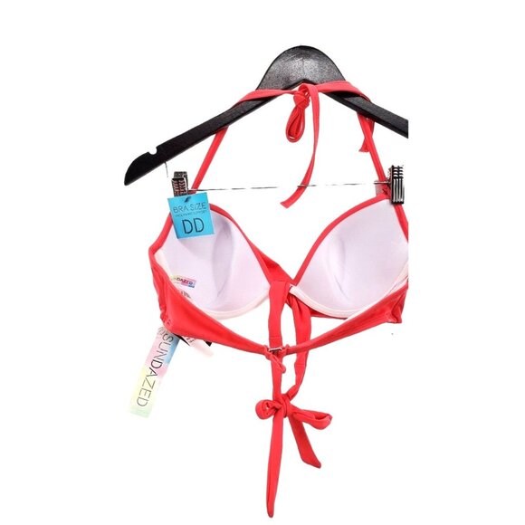 Sundazed 32/DD Bikini Top Swimsuit Simone Halter Wrap Swimwear Bathingsuit - Picture 8 of 12
